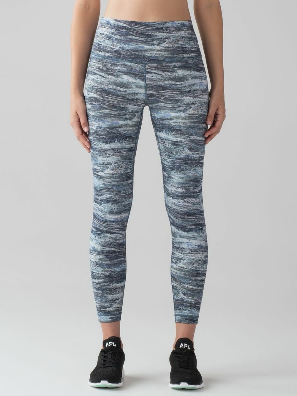 Lululemon Wunder High Rise Under 7/8 Leggings Aerial Drift Multi Yoga Sporty 6